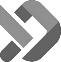 Минималистичный абстрактный логотип компании Телеграфус Ботс в серых тонах на белом фоне
